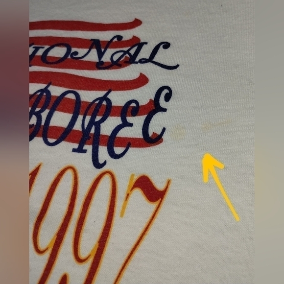 VTG 90s Boy Scouts National Jamboree Men's Medium T-shirt Single Stitch Oneita - Picture 4 of 6